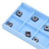 10Pcs Carbide Turning Blade Titanium Alloy High Temperature Resistance Rhombus