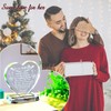 Movdyka K9 Crystal Heart Plaque Ornaments for Her Etched to