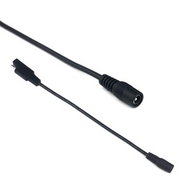 Taikuwu SAE to DC5.5 x 2.1 mm Female Adapter Cable 24 cm 18AWG Copper Cable 5A 36V for Solar Panels, Car, Motorcycle, Heated Clothing