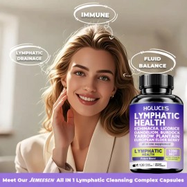 Lymphatic Health Supplement 1300mg, Supports Lymphatic System, Healthy Fluid Balance & Everyday Vitality