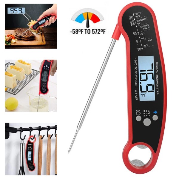 Unbranded Instant Read Digital Meat Thermometer Fast for Kitchen Food