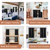 XTMYI Bathroom Curtains Window Short,Small Waterproof Blackout Cafe Curtain 36