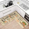 Xsinufn Easter Kitchen Rugs and Mats Set of 2,Funny Spring