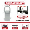 KUAFU Trailer Stake Pocket D Ring Compatible with Standard 2"x