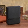 Lanxivi Genuine Leather Fountain Pen Case 6 Slot Black Leather