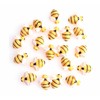 Ruwado 20 Pcs Resin Bee Flatback Embellishment Tiny Decorative Cute