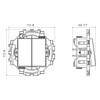 1P Double Switch 250V AC Quick Release Clamp 10AX, Bright,
