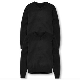 CARE SMART UNIFORM 2pk Boy's School Jumper (13 Years, Black)