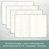 Häfft® Wochen-Notiz-Kalender 2026 A5 "Minty Leaves" Buchkalender, Planer Notiz-Timer, Terminplaner,
