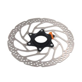 Jane Eyre Bicycle Brake Disc Compatible with Shimano SM-RT30 Brake Discs Rotor 180 mm Centre Lock Disc Brake Disc with Lock Cover, Suitable for Road Bikes and Mountain Bikes