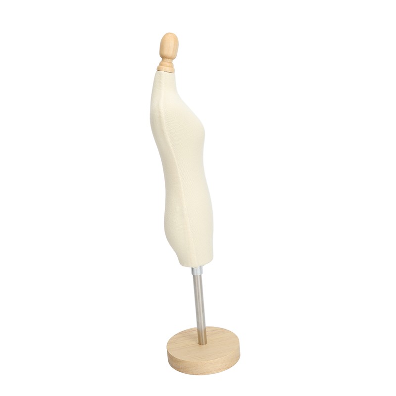 Dress Form Female Mannequin Torso Mini Dress Model with Wooden
