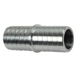 ICT Billet 3/4" to 3/4" Inch Hose Barb Splice Coupler Repair Fitting Adapter Connector Radiator Coolant Intercooler Heat Exchanger Fluid Designed & Manufactured in USA Bare Aluminum AN627-12A