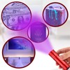 Riakrum 12 Pieces Blacklight Flashlights LED UV Handheld Mini Black
