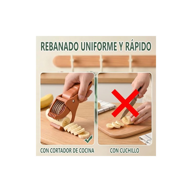 Lecute Rebanador Cortador de Verduras Alimentos Cocina Restaurante Profesional Multiusos