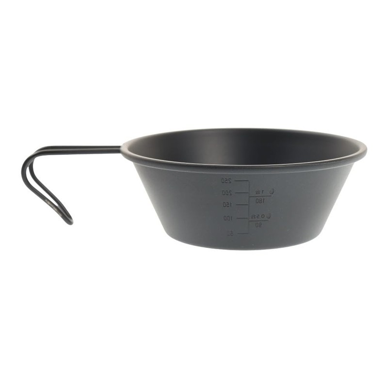 Keystone Mercury Embossed Shera Cup, Matte Black, Φ4.8 x L6.7
