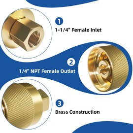 Forklift Propane Tank Connector – RE7141F Female Fitting Adapter Valve for Forklift Propane Systems Propane Quick Connect Fittings