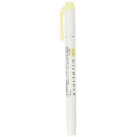 Zebra Highlighter Mildliner, Mild Yellow (WKT7-MY)