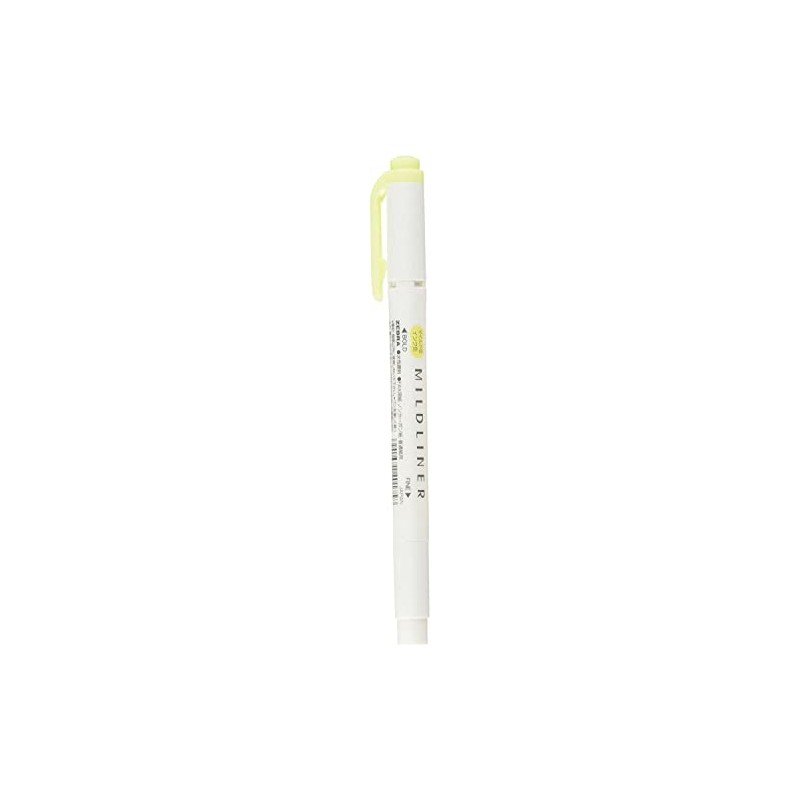 Zebra Highlighter Mildliner, Mild Yellow (WKT7-MY)