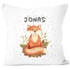 SpecialMe Cushion Cover with Name Fox Cotton 40 x 40