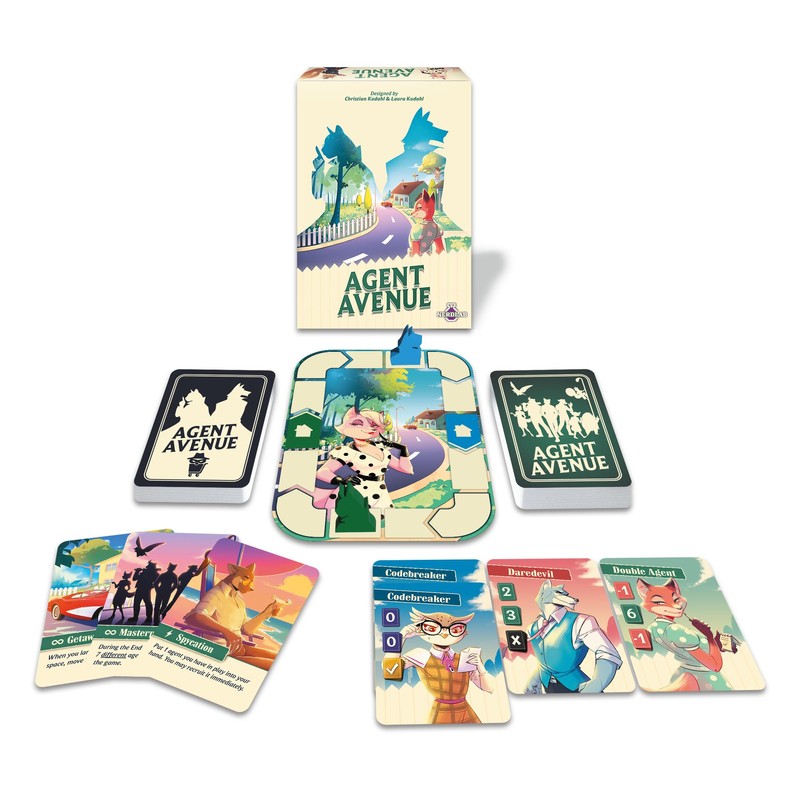Agent Avenue (English Version) - Strategy Card Game, 2-4 Players,