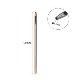 QUARKZMAN Hole Punch for Leather 1.2 mm Round Hole Tool for Belt Hole Punch Carbon Steel Single Punch Tool for Watch Straps Cutting Leather Craft Rubber Paper Soft Material