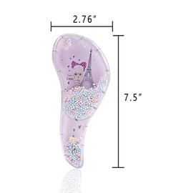 Cepillo desenredante para cabello de adultos y niños: cepillo desenredante para cabello natural, rizado, liso, accesorios para niñas pequeñas, regalos