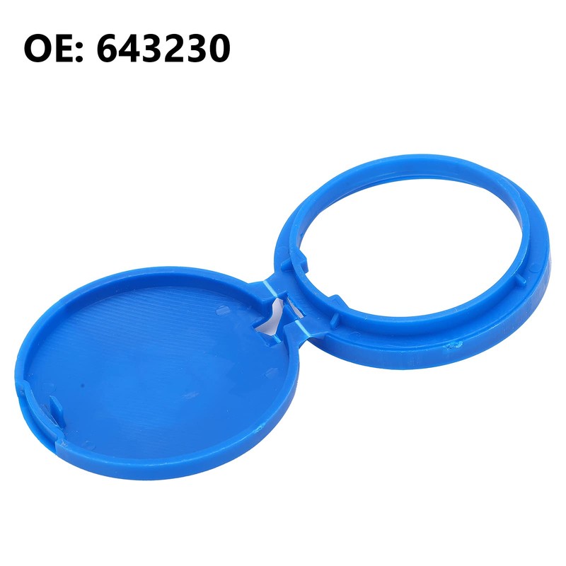 Windshield Washer Cap, Blue Waterproof Windshield Washer Reservoir Cover 643230