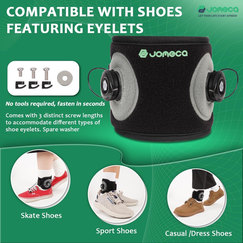 JOMECA AFO Foot Drop Brace Adjustable Tension with Dual-Dial Drop