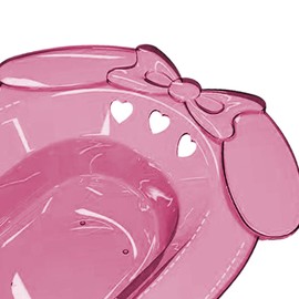 Perfeclan Sitting Bath Soaking Pan for Women, Durable Over the Toilet, Wide Seating Area, Hip Bath, Seat Bath for Dorm, Toilet, Shower Room, Pink