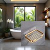 Gold Stainless Steel Soap Holder, Modern Bathroom Wall Storage Rack,
