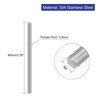 QUARKZMAN 4 Pieces Threaded Rods, M5 x 85mm, 304 Stainless