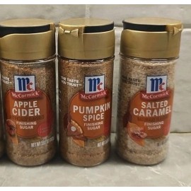 McCormick NEW 2025 McCormick Limited Edition Fall Finishing Sugars -3  BRAND NEW Pumpkin