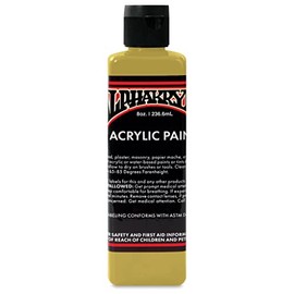 Alpha 6 Alphakrylik Metallic Acrylic Paint, Variety of Colors, Multiple Sizes, Finest High Pigment Water-Based Paint (METALLIC GOLD 8 oz)