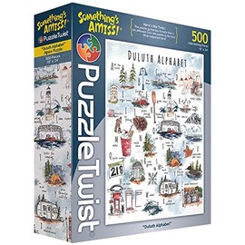 PuzzleTwist Jigsaw Puzzle | Duluth Alphabet | Something's Amiss! Series | 500 Pieces | Lakeside Popular Family Pastime