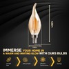 Seentech 6 Pack Dimmable Warm Amber CA10 C35 LED Candelabra