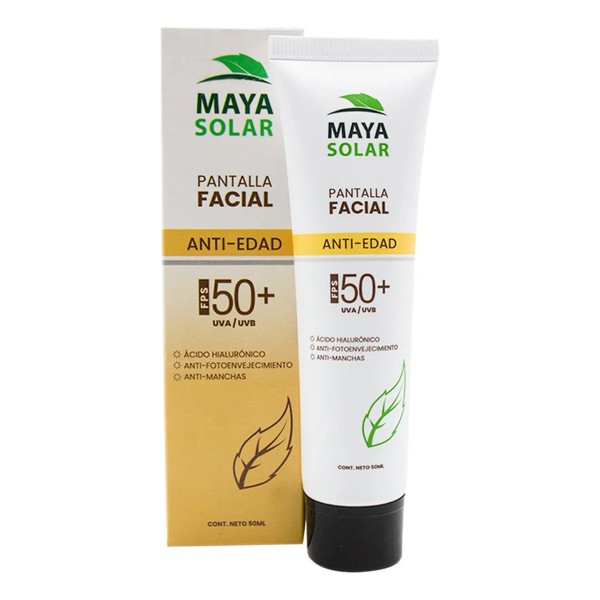 Protector Solar Facial Mineral Maya Solar Antiedad 50 Ml