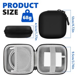 TYSM-CC Mini Reise Aufbewahrungstasche – Robuster Reißverschluss Aufbewahrungstasche für USB-Kabel, Ladegeräte, SD-Karten, Powerbanks – Kompakt & Platzsparend für Reise, Büro und Haushalt