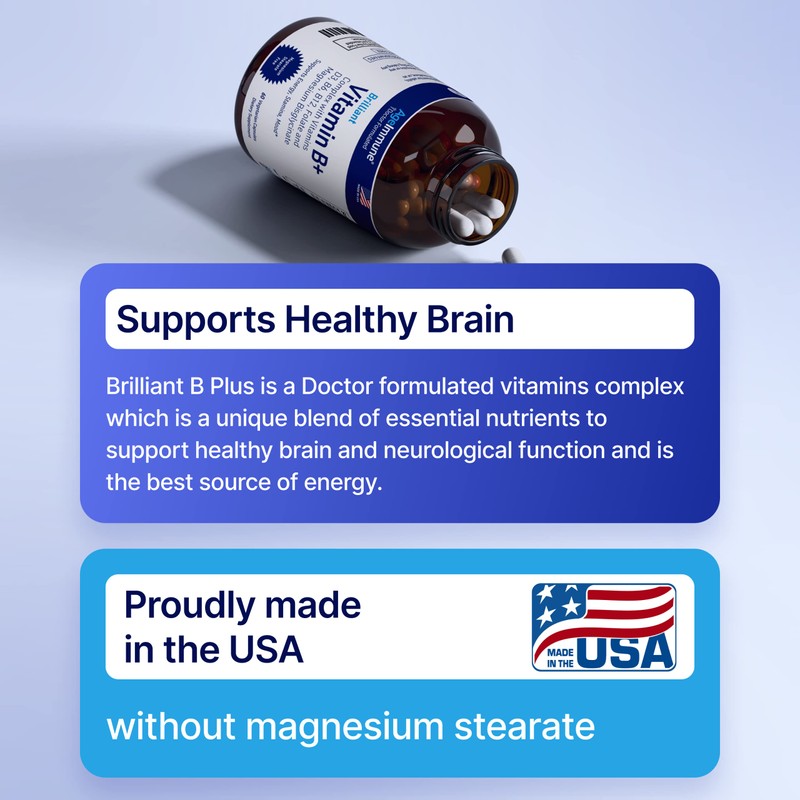 AgeImmune Vitamin B Complex with Vitamin D3 B12 B6 Magnesium