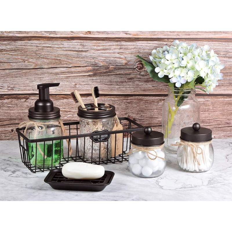 Kitchen and Bathroom Soap Dish Tray - Metal 2-Piece Soap