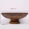 EDHAS Mango Wood Decorative Wooden Bowl Hand Carved Home Decor