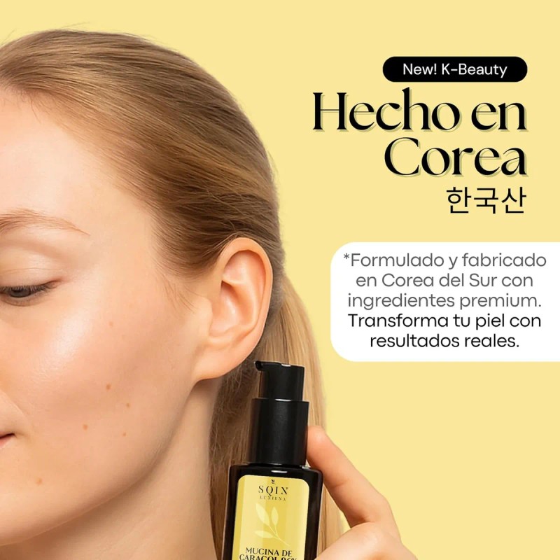Sqin Luxiena Serum Baba De Caracol Coreano 96%, Mixta Día/noche