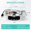 Hipoilk S97012029 Bathroom Fan Motor Assembly for Broan 663/688 663-C