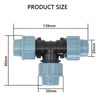 Casoter 20mm Diameter T-Shaped Female MDPE PP tee Water Adaptor,