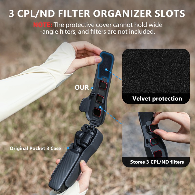 STARTRC PHOTO Pocket 3 Protective Case Lens Hood Special Design