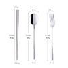 Buyer Star Stainless Steel Korean Chopsticks Spoons and Fork Set,