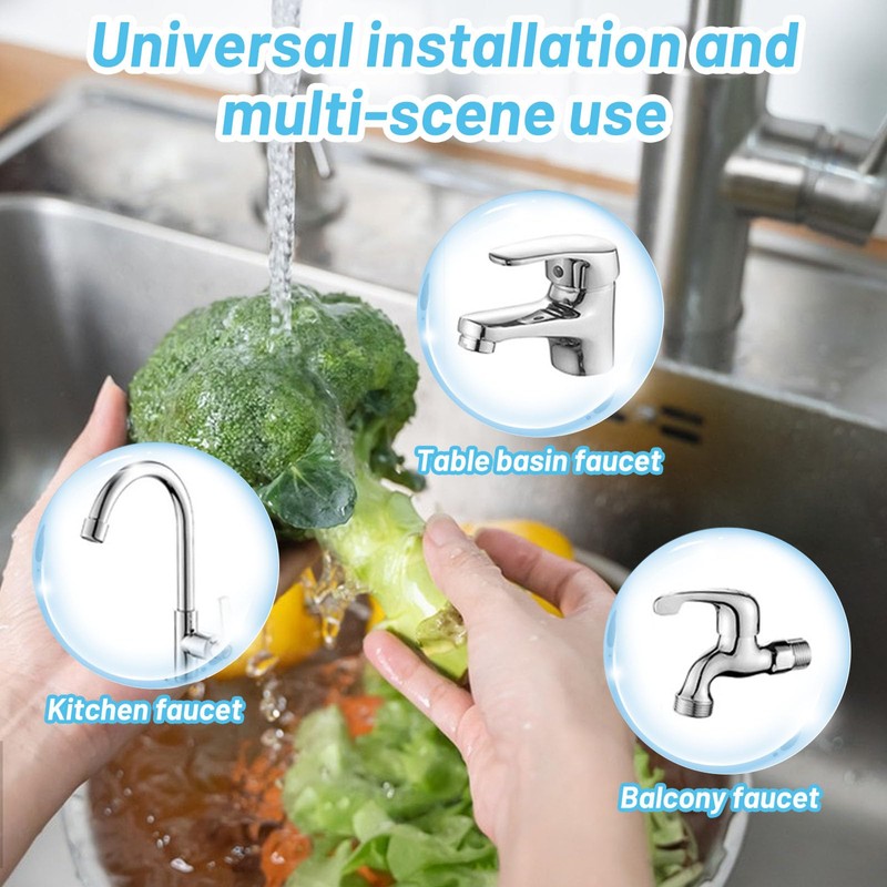 Alovez Tap Extension, 360° Multifunctional Tap Extension, 20 cm Flexibility
