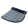 Mariclaire 715912 Women's UV Cell Monogram Pattern Sun Visor, navy,