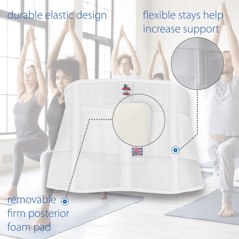 Core Products Triple Action Elastic Back Support w/Pad - Medium