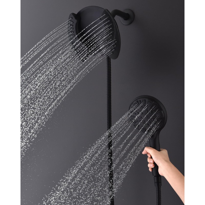 INAVAMZ 2-in-1 Shower Head with Handheld Combo: 2.5GPM Rainfall &