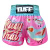 Tuff Boxing Muay Thai Shorts Trunks (TUF-MS633-PNK, XXL)